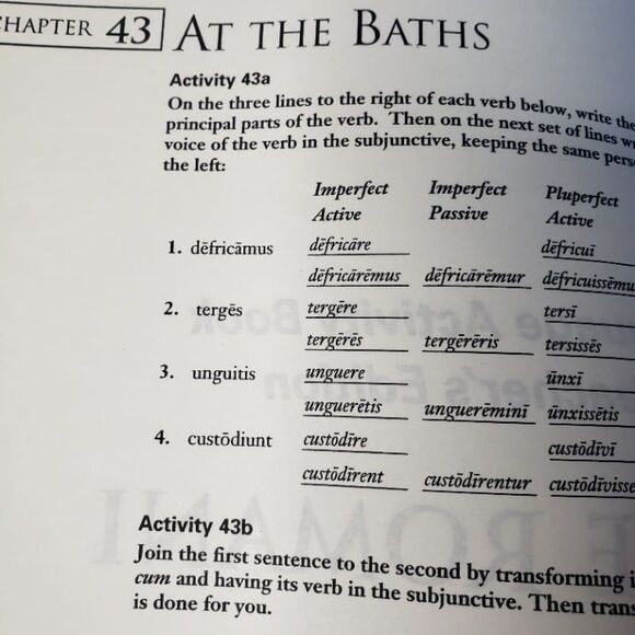 Ecce TE Romani II-B Language Activity Book Latin Program Homeschool Teachers - Picture 5 of 8
